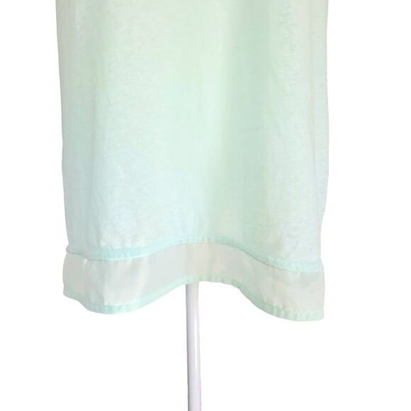Womens L Gap Lightweight Spring-Ready Sleeveless Mint Green Keyhole Button Back - Picture 5 of 9